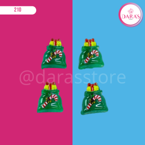 DIJE DE UÑAS 10PIEZAS NAVIDA N.5