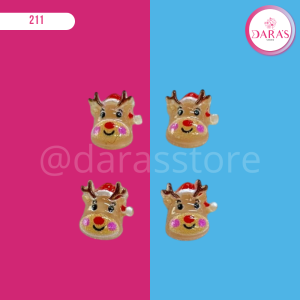 DIJE DE UÑAS 10PIEZAS NAVIDA N.6