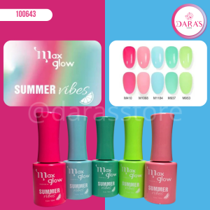 ESMALTE MAXGLOW 10ML COLECCION SUMMER VIBES