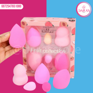 ESPONJA DE MAQUILLAJE 06PIEZAS RUBY FACE NO.FR06C