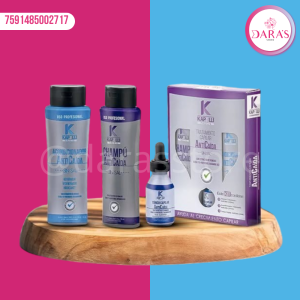 KIT 03PIEZAS KAPELLI 510ML ANTICAIDA SHAMPOO - ACONDICIONADOR Y TONICO