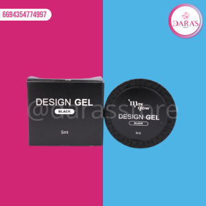 DECO GEL MAXGLOW 5ML NEGRO (DESING GEL)