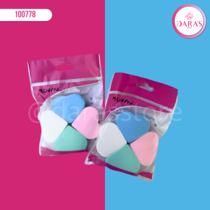 ESPONJA DE MAQUILLAJE 04PIEZAS MONVKU