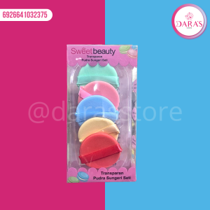 ESPONJA DE MAQUILLAJE 05PIEZAS SWEETBEAUTY NO.FP-3237