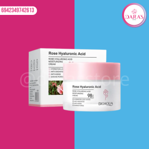 CREMA FACIAL BIOAQUA 100ML ROSE ACIDO HIALURONICO