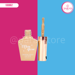 ESMALTE MAXGLOW 15ML CRYSTAL GOLD CAT EYE M34 (OJO DE GATO)