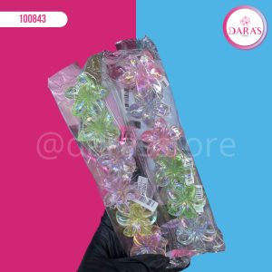 GANCHETA DE CABELLO NO.907-156 FLOR AURORA PEQUEÑA