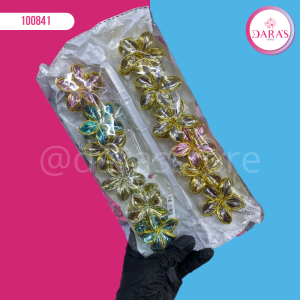 GANCHETA DE CABELLO NO.907-164 FLOR DORADA PEQUEÑA