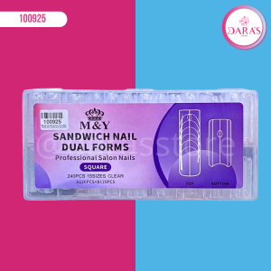 MOLDES DUAL DE POLYGEL M&Y 240PIEZAS CUADRADA (SQUARE)