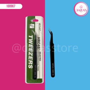 PINZA DE PESTAÑA TIPO BENT TWEEZERS HRC40 (ECONOMICA)