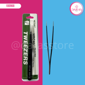 PINZA DE PESTAÑA TIPO RECTA TWEEZERS HRC40 (ECONOMICA)